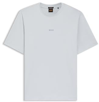 BOSS Relaxed-fit T-Shirt with A Layered Logo Print