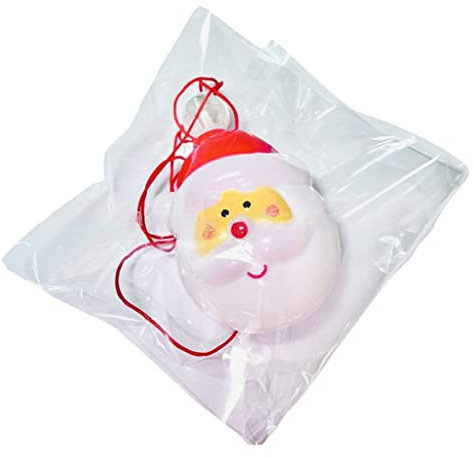 Adorno colgante de Navidad con diseño de Papá Noel, para colgar en el árbol, para puerta o ventana, decoración de cristal para fiestas en casa