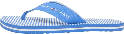 Tommy Hilfiger Damen Flip Flops Stripe Summer mit Gurtband-Riemen, Blau (Blue Spell), 41