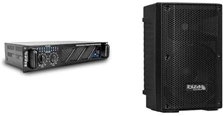IBIZA AMP300-MKII Bundle - 2x240W Verstärker + XTK8-MKII 8-Zoll Passivlautsprecher