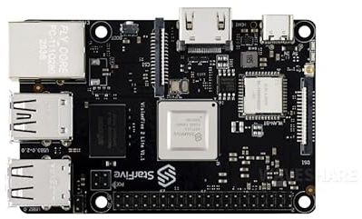 TUOPUONE VisionFive2 Lite RISC-V Single Board Computer mit 64 GB eMMC Flash, JH-7110S Prozessor mit integrierter 3D-GPU, basierend auf Linux (VisionFive2 Lite 8 GB WFi eMMC)