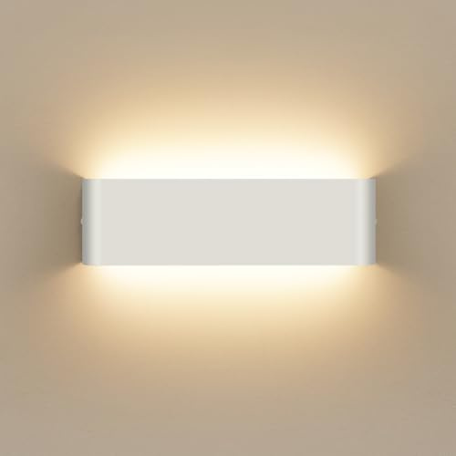 Oraymin 12W Wandlampe LED 30CM, 3000K Wandleuchte Innen mit Up und Down Lichtquelle, 1000LM Dekorative Flurlampen, LED Lampe aus Aluminium, Wandlicht für Wohnzimmer Schlafzimmer Treppenhuas Korridor