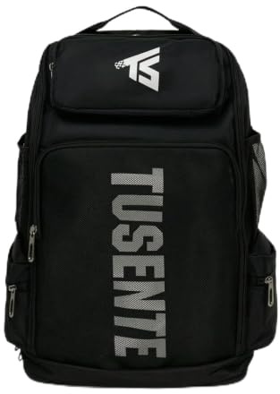FytStycale Rucksack mit Seitentaschen groß Rucksack mit Fronttasche gäumig Freizeitrucksack für Sportl, Schül, Alltag, Array, Schwarz
