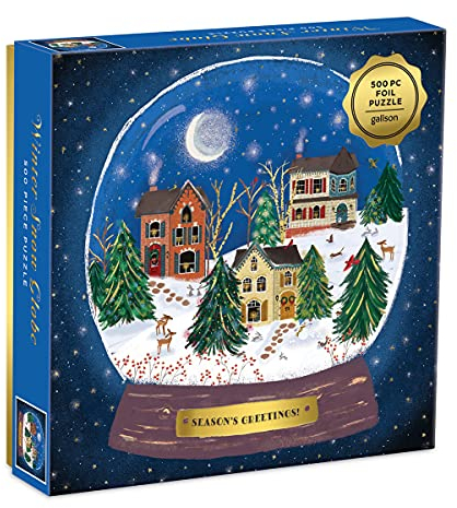 Winter Snow Globe 500 Piece Puzzle: 500 piece Puzzle (with foil detail)
