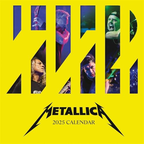 Metallica Wandkalender 2025 Unisex Wandkalender Multicolor Papier Band-Merch, Bands