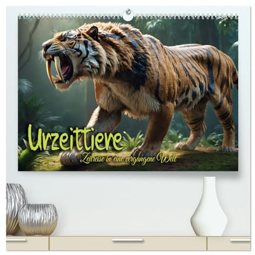 Urzeittiere - Zeitreise in eine vergangene Welt (hochwertiger Premium Wandkalender 2026 DIN A2 quer), Kunstdruck in Hochglanz: Spektakuläre Bilder ... quer durch die Erdzeitalter (CALVENDO Tiere)