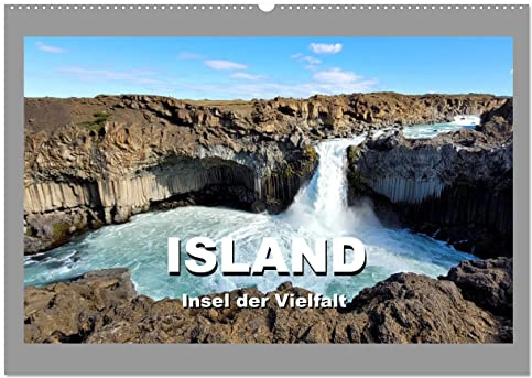 Island Insel der Vielfalt (Wandkalender 2026 DIN A2 quer), CALVENDO Monatskalender: Isländische Landschaften, Wasserfälle, Schluchten (CALVENDO Natur)