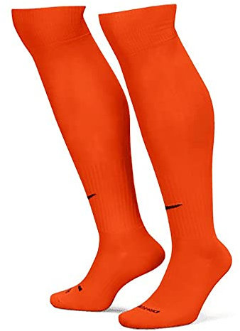 Nike Unisex Classic Ii Cushion Otc Fussball Socken, Mehrfarbig (Safety Orange / Black), 34-38 (Herstellergröße : S) EU