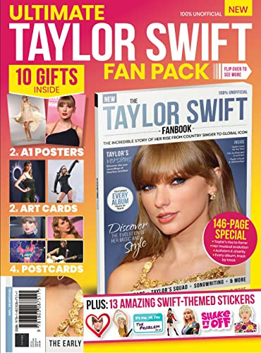 Ultimate Taylor Swift Fan Pack - comprising 100 page Taylor Swift Special Magazine, x1 A1 posters, x2 A4 Artcards, x4 Postcards and 13x stickers