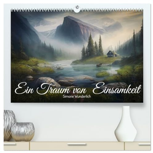 Ein Traum von Einsamkeit (hochwertiger Premium Wandkalender 2026 DIN A2 quer), Kunstdruck in Hochglanz: Fantasy - Landschaften zum Träumen! (CALVENDO Kunst)