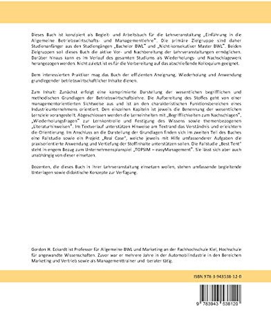 Business Management I: Einführung in die Betriebswirtschaftslehre und Grundlagen der Unternehmensführung
