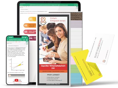 Lernkarten ( gedruckt A7) + App + Box für den Geprüften Wirtschaftsfachwirt IHK | aktuelle Auflage | Komplettsatz mit allen 9 Fächern - Wirtschaftsbezogene + Handlungsspezifische Qualifikationen