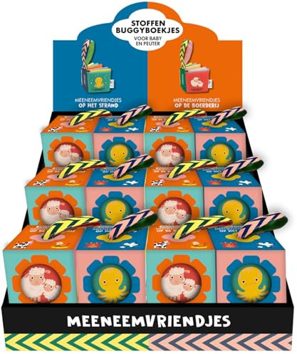 Display Meeneemvriendjes 2 x 6 ex.: Zachte buggy boekjes