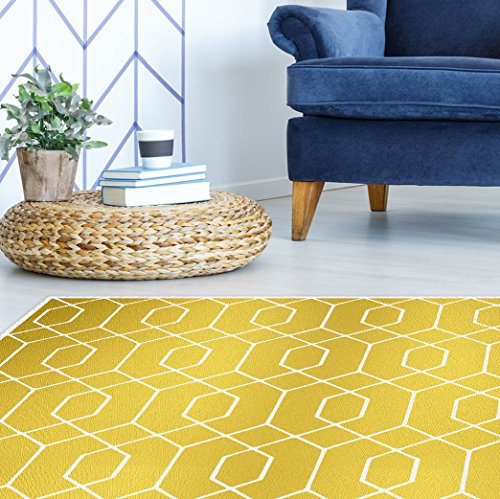 VINILIKO, Alfombra de vinilo, Dorado, 100x133 cm