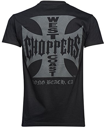 West Coast Choppers OG Classic Men's Short-Sleeved T-Shirt Black, Regular/Regular Fit, Solid Black, M