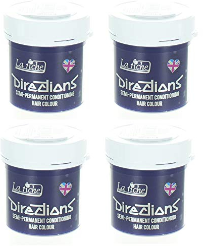 4 x La Riche Directions Semi-Perm Hair Colour Ultra Violet 4x 88ml