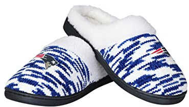 FOCO New England Patriots Sherpa Lined Colorblend Cup Sole - Womens Medium