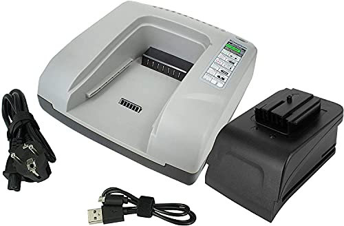 PowerSmart® Schnellladegerät für Würth H 28-MA, H 28-MA Akku-Bohrhammer, BS 28-A Combi, BS 28-A Combi Akkuschrauber, 700957730, 700957731 (Grau)