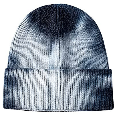 Damen Beanie Mütze Tie-Dye Strickmütze Weiche Warme Wintermütze Fashion Batik Cuffed Beanie Unisex Wollmütze Dünne Outdoor Sport Mütze Haube Einheitsgröße(#06)