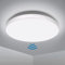 EXTRASTAR 18W Microwave Sensor Ceiling Light, 1950LM LED Round Light Fitting for Porch, Indoor, Garage, Office, Hallway, 6500K Cool White