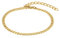 Heideman Armband Sascha Herren - Aus hochwertigem Edelstahl gold-farbend poliert schmale stilvolle Glieder Armkette für Männer schlicht zeitlos verstellbar