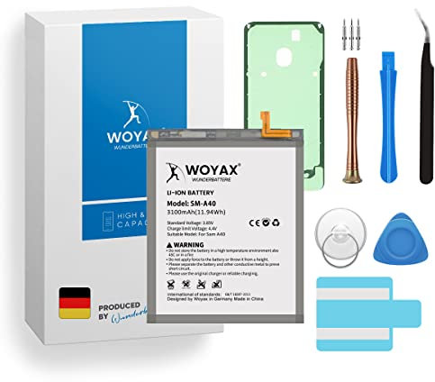 Woyax Wunderbatterie Akku für Samsung Galaxy A40 Ersatzakku/EB-BA405ABE