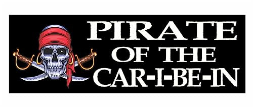 Pirate of The Car I Be in Sticker - Funny Decal Sticker for Your Car or Truck Window or Bumper