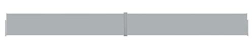 WIFESE Toldo Lateral Retráctil Gris Antracita 140x1200 cm Toldo Horizontal Exterior Separador Terraza Exterior Cortavientos Toldo para Patio Balcón Jardín