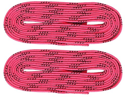 Cordones de Patín de Hockey Encerados,2 Pares de Cordones Encerados de Patín de Tejido Apretado para Mantener los Cordones de las Zapatillas de Deporte de Hockey sobre Hielo