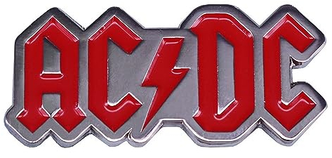 Distrigeek AC/DC Logo, Metall, emailliert, Kollektion, Abzeichen, Hard Rock, für Damen und Herren, Emaille