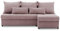 Mebligo Ecksofa Venezia mit Schlaffunktion und Bettkasten (POSO 027, Schaum)