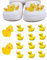 tikono 14PCS Duck Charms for shoes, 3D Duck Clog charms 2PCS Glow in The Dark Big Duck + 12PCS Ducks Pin Funny Charms