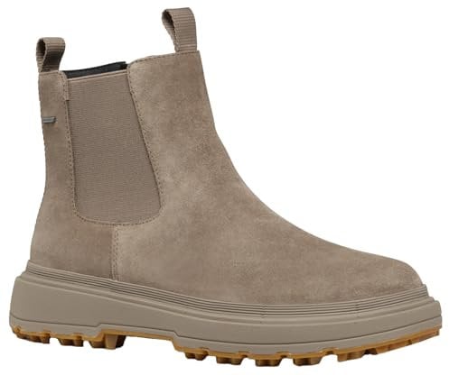 Geox D Lamidie + Grip ABX, Stivale alla Caviglia Donna, Tortora, 38 EU