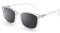 DOOViC Sonnenlesebrille 2,5 Damen Große Gläser Durchsichtiger Quadratischer Rahmen Sonnenbrille Lesehilfe mit Sehstärke für Herren