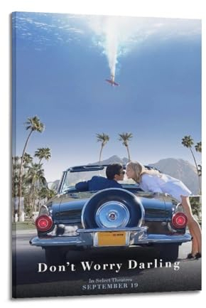 ZaMouss Filmposter Don't Worry Darling, Wandkunst, Dekoration, Wohnzimmer, Schlafzimmer, Dekoration, Poster, 20 x 30 cm, Rahmenstil