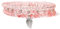 Mezrkuwr 3 bracciali rosa con perle, elasticizzati, da donna, multistrato, alla moda, per mamma, nonna e donna, regalo di compleanno, Colore: rosa., L