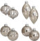 8PCS Mercury Glass Christmas Ornaments Set - Hanging Baubles for Christmas Trees,Xmas Decorations Ball Ornaments Bulk for Holiday Decor