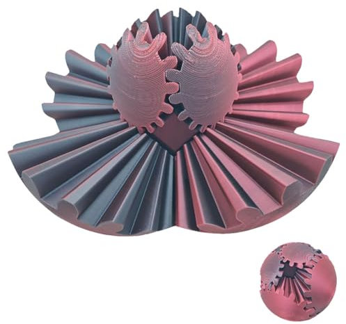 OPVXZAD 3D Boule d'Engrenage Gear Ball 3D Imprimé Boule de Vitesse Imprimée 3D SphèRe D'Engrenage Jouets Gear Sphere Stress Ball Jouet Sensoriel pour Soulager Le Stress et L'Anxiété