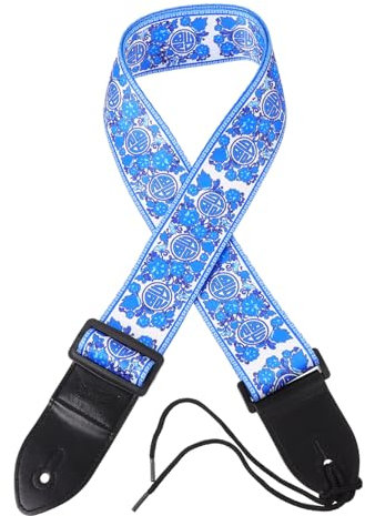 COSMEVIVI Musikstreifengürtel Polyester-druck Gitarrengurt Für Akustikgitarre Ersatzteile Für E-gitarre