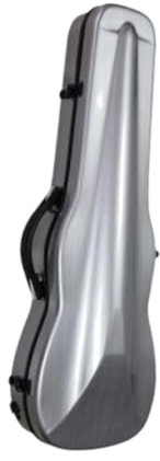 4/4 Geigenkoffer in voller Größe, professioneller Geigenrucksack, tragbarer, leichter Geigenkasten aus Kohlefaser mit Hartschale für unterwegs, Silber