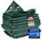 ORGAFLIX Premium Abdeckplane 8x10m wasserdicht & UV-beständig mit 5j. Garantie, Extrem reißfeste Plane mit 3-Fach verstärkten Ösen, Tarp, Gewebeplane vielseitig einsetzbar, Holz, Schutz, Camping