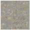 Boutique Ornamental Leaf Steel/Gold Textured Plain Wallpaper