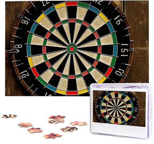 1000PCS Jigsaw Puzzle for Adults Personalized Picture Puzzle Dart Board Customized Wooden Puzzle for Family, Birthday, Wedding, Game Nights Gifts Animal Puzzle 29.5x19.7 inches