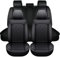 Chifeng Universal-Leder-Sitzbezüge Für Vw - Wasserabweisend, Kratzfest, Leicht Zu Reinigen, Ideal Für Lange Fahrten Und Familien, Perfekt Für Hundehalter Und Pendler (Schwarz,Polo)