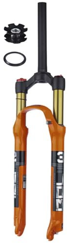 AADDFDD Forcella Anteriore per Bicicletta MTB con Tubo Dritto da 1-1/8'', 26/27,5/29 Pollici, Ultraleggera, con Sospensione per Mountain Bike, Escursione 120 mm, Attacco QR 9 * 100 mm, con