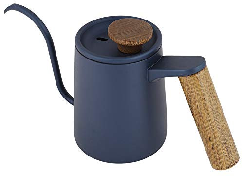 Mattista di caffè in acciaio inossidabile, caffettiera con una caffettiera da 35cl per la caduta di mango in metallo, per eventi del campo desktop fatto in casa (Blanco)