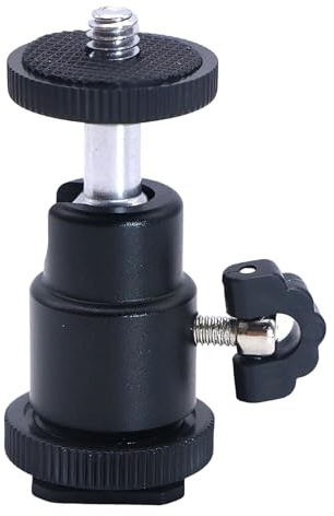 Professioneller Kugelkopf-Blitzschuh-Adapter für 360-Grad-Drehung für DSLR-Kameras LED-Leuchten Fotografie Videografie Halterung Schwenkhalterung