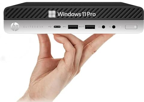 HP EliteDesk 800 G3 Tiny Mini PC de sobremesa, Intel Core i5-6500, 8 GB de RAM, SSD de 256 GB, sin Teclado ni ratón, WiFi, Bluetooth, Windows 11 Pro (reacondicionado)