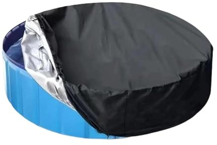 Lona pequeña para piscina – Tela Oxford impermeable – Protección de lavabo redondo | Para jardín patio jardín jardín jardín