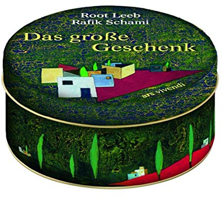 Das große Geschenk: Literarischer Adventskalender in Blechdose mit 24 Karten zum Aufhängen mit einer Geschichte von Rafik Schami